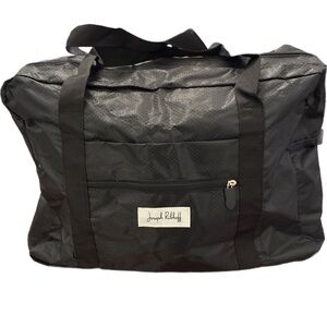Joseph Ribkoff Black Nylon Foldable Travel Duffel Bag